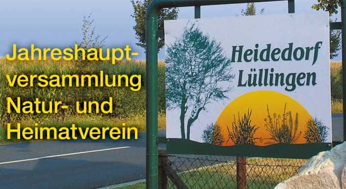 Jahreshauptversammlung des Natur- und Heimatverein Lüllingen e.V.